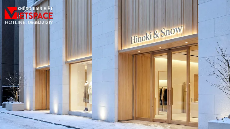 thiết kế cửa hàng thời trang hinoki & snow _2