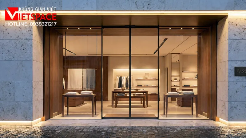 thiết kế cửa hàng thời trang loro piana _10