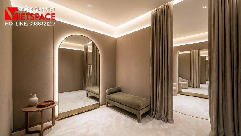 thiết kế cửa hàng thời trang loro piana _12