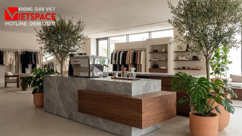 thiết kế cửa hàng thời trang luxleaf studio _12