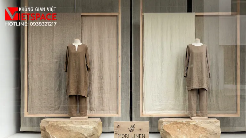 thiết kế cửa hàng thời trang mori linen _8
