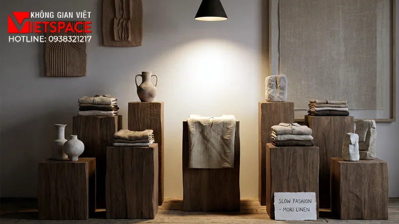 thiết kế cửa hàng thời trang mori linen _9