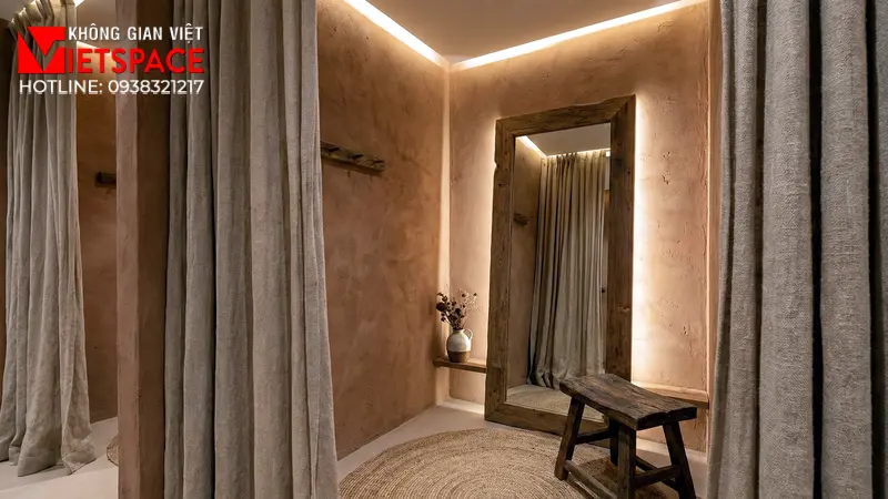 thiết kế cửa hàng thời trang mori linen _13