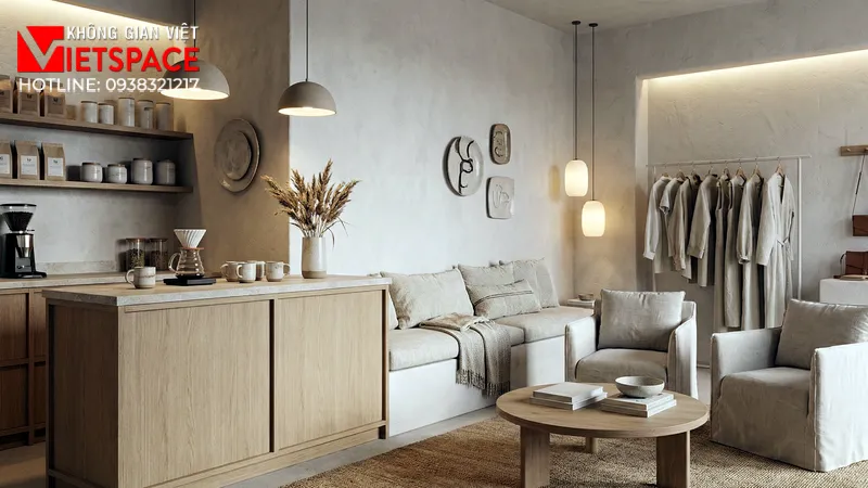 thiết kế cửa hàng thời trang silkroot studio _15