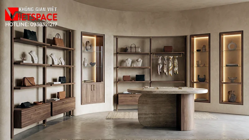 thiết kế cửa hàng thời trang silkroot studio _16