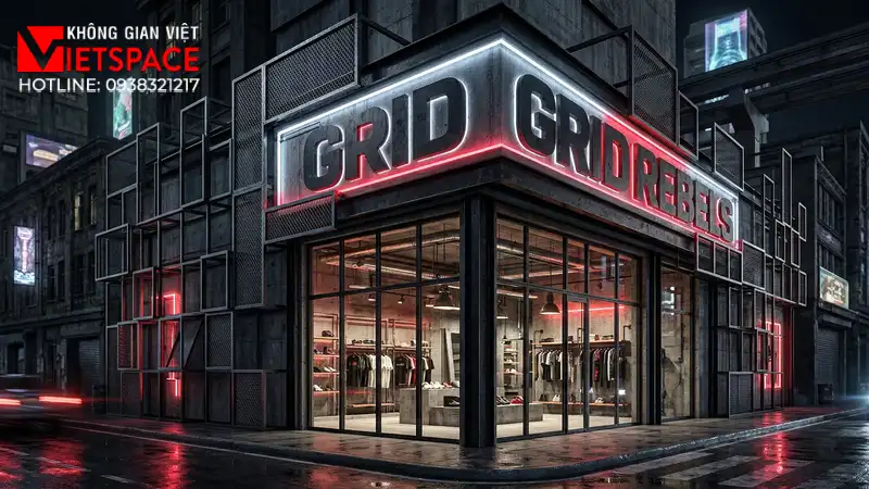 thiết kế cửa hàng thời trang grid rebels _10