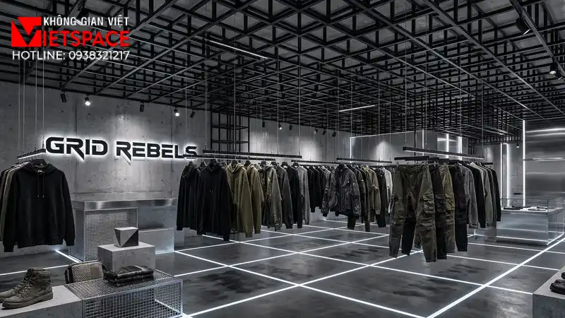 thiết kế cửa hàng thời trang grid rebels _12