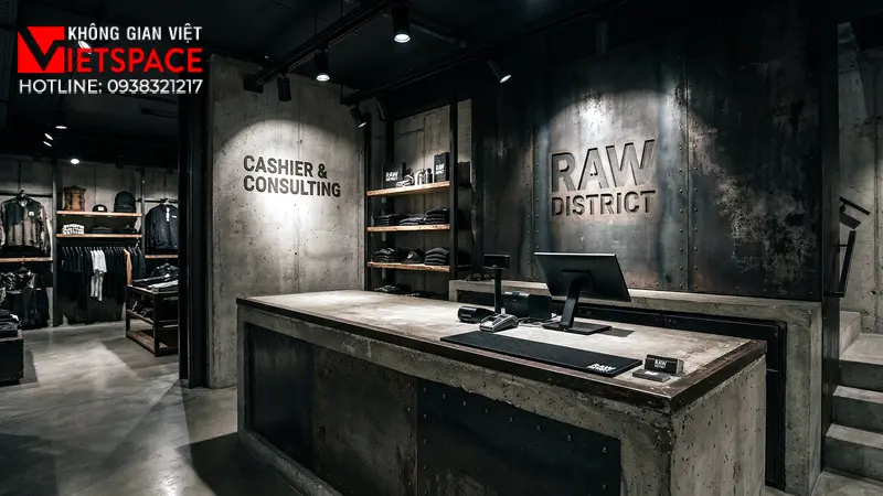 thiết kế cửa hàng thời trang raw district _5