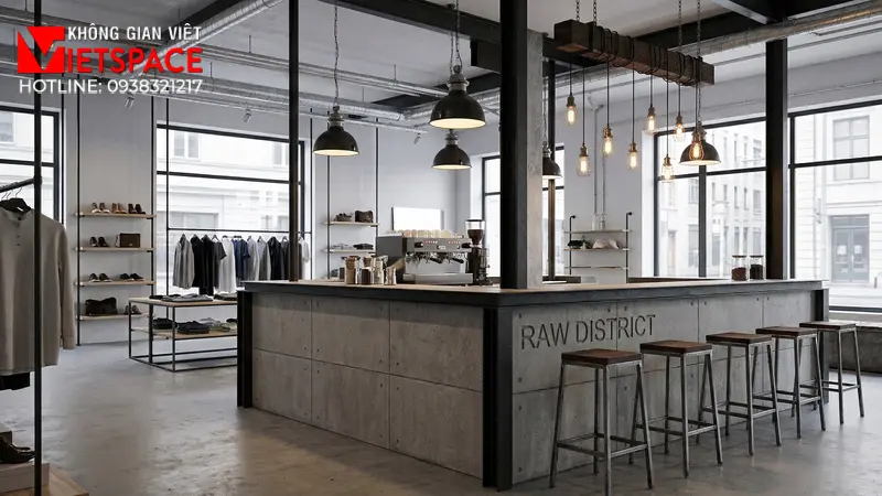 thiết kế cửa hàng thời trang raw district _9
