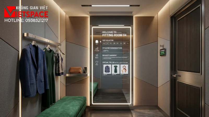 thiết kế cửa hàng thời trang reflective code _5