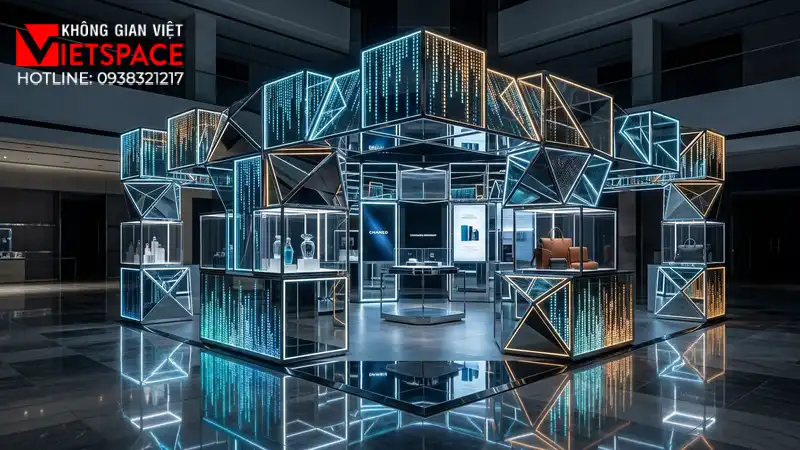 thiết kế cửa hàng thời trang reflective code _6