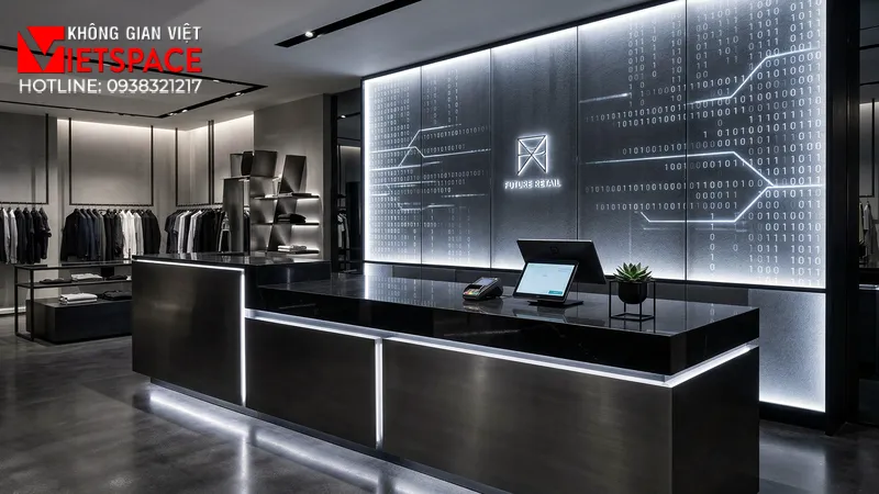 thiết kế cửa hàng thời trang reflective code _12