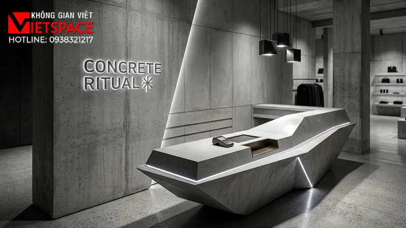 thiết kế cửa hàng thời trang concrete ritual _6