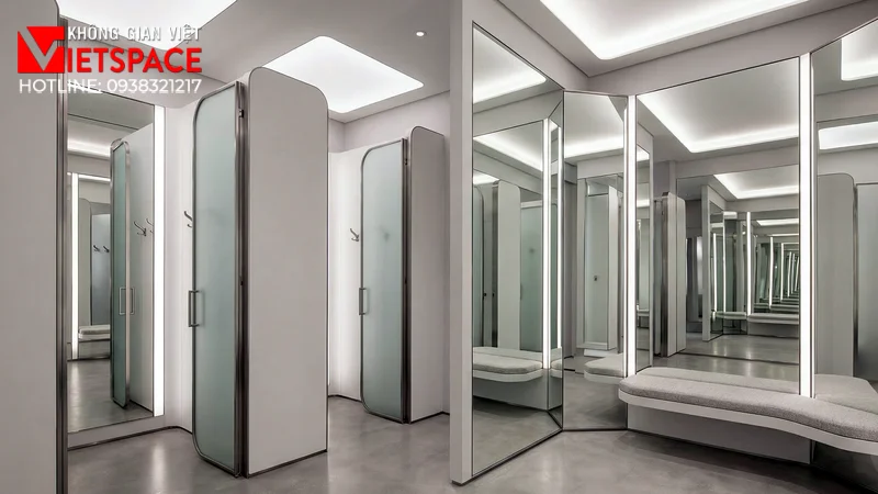 thiết kế cửa hàng thời trang infinite reflection _7