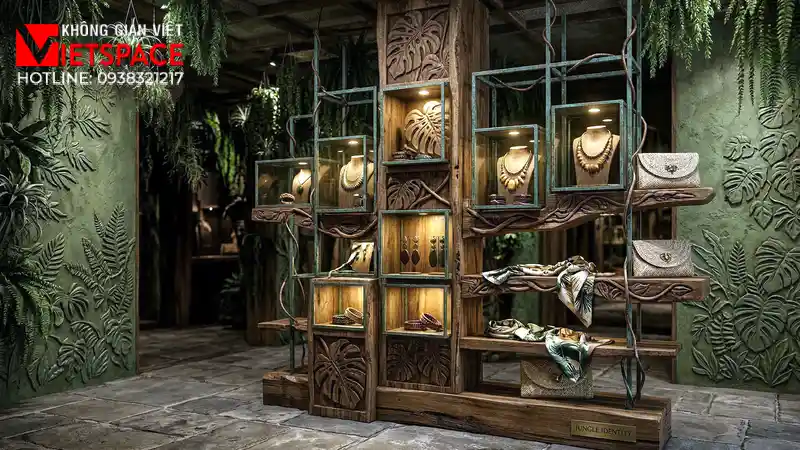thiết kế cửa hàng thời trang jungle identity _4