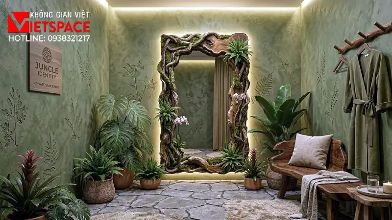 thiết kế cửa hàng thời trang jungle identity _11