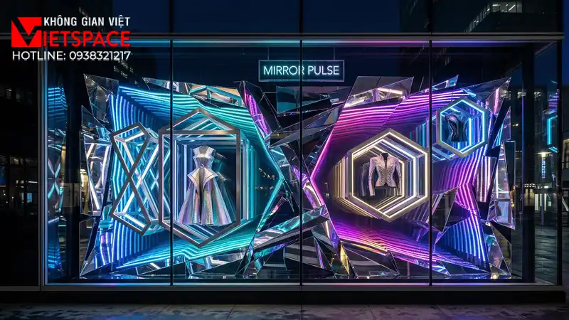 thiết kế cửa hàng thời trang mirror pulse _6
