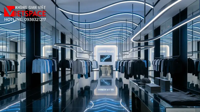 thiết kế cửa hàng thời trang mirror pulse _11