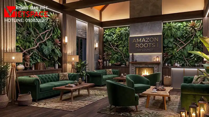 thiết kế cửa hàng thời trang amazon roots _12