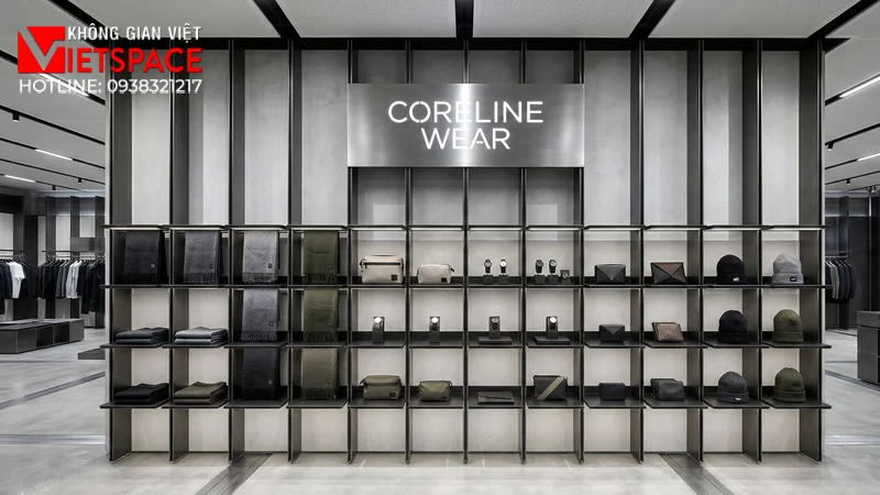 thiết kế cửa hàng thời trang coreline wear _3