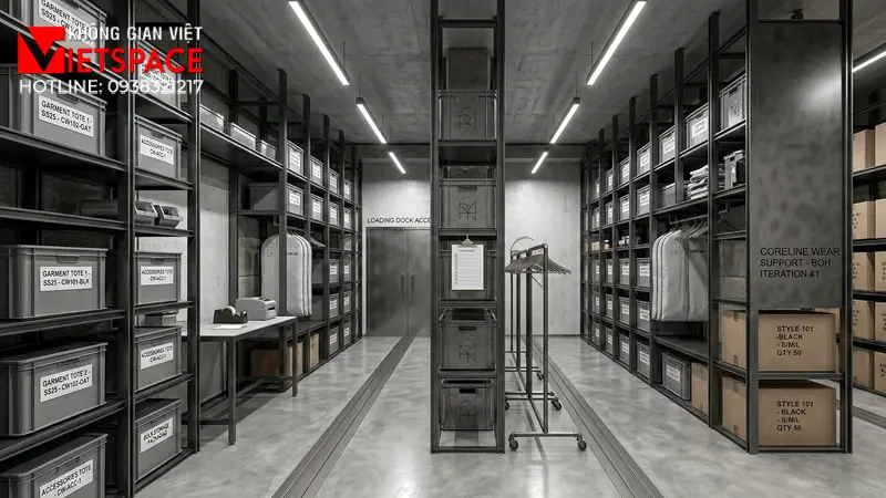 thiết kế cửa hàng thời trang coreline wear _4