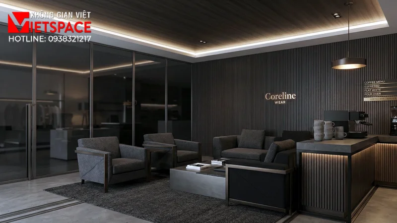 thiết kế cửa hàng thời trang coreline wear _11
