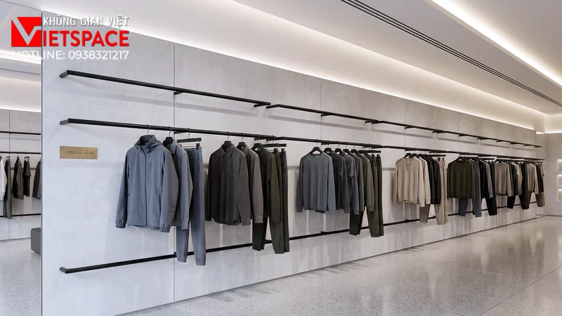 thiết kế cửa hàng thời trang coreline wear _13