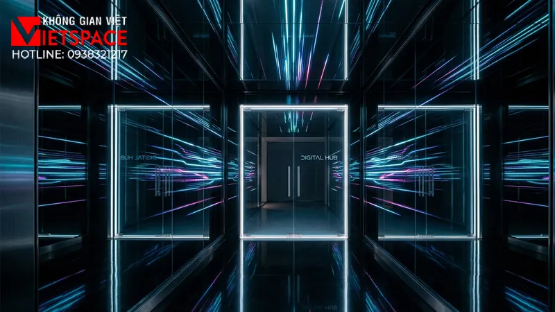 thiết kế cửa hàng thời trang digital mirror _6