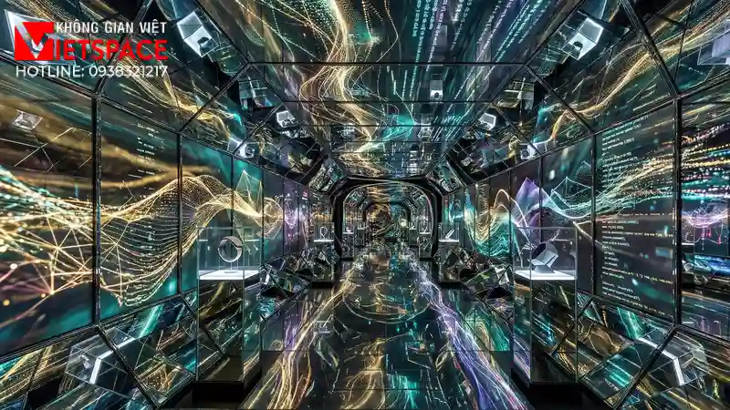 thiết kế cửa hàng thời trang digital mirror _9