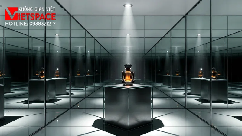 thiết kế cửa hàng thời trang endless mirror _3