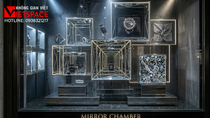thiết kế cửa hàng thời trang mirror chamber _3