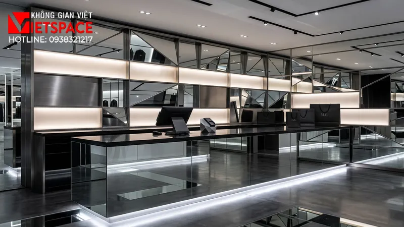 thiết kế cửa hàng thời trang mirror chamber _4