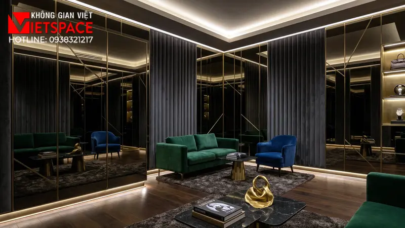 thiết kế cửa hàng thời trang mirror chamber _13