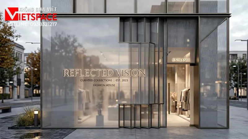 thiết kế cửa hàng thời trang reflected vision _2