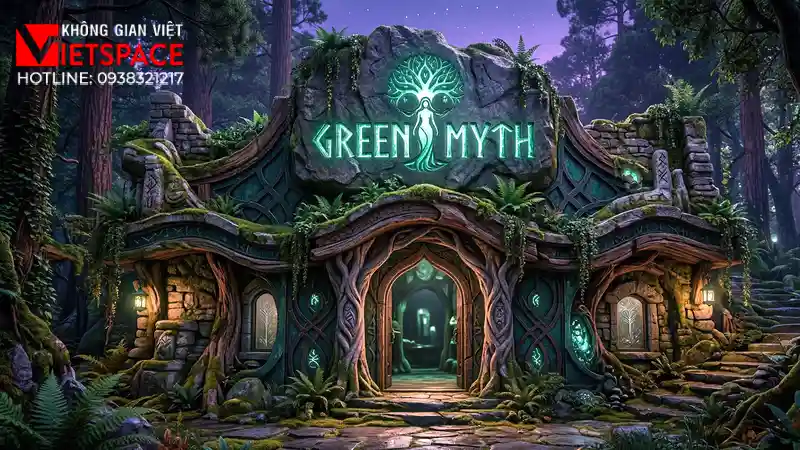 thiết kế cửa hàng thời trang green myth _2