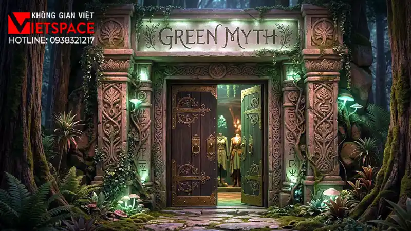 thiết kế cửa hàng thời trang green myth _8