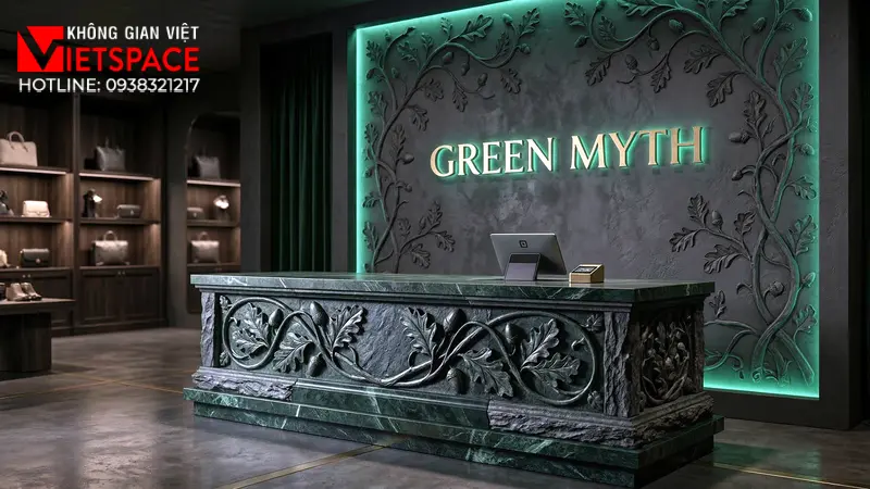 thiết kế cửa hàng thời trang green myth _13