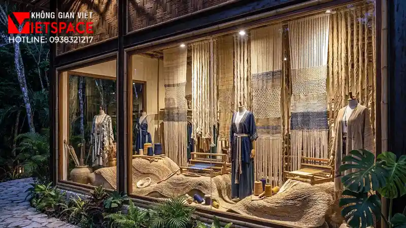 thiết kế cửa hàng thời trang jungle loom _13