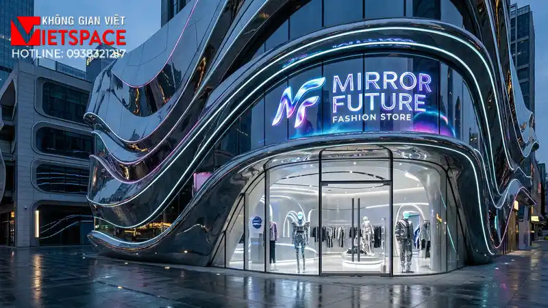 thiết kế cửa hàng thời trang mirror future _2
