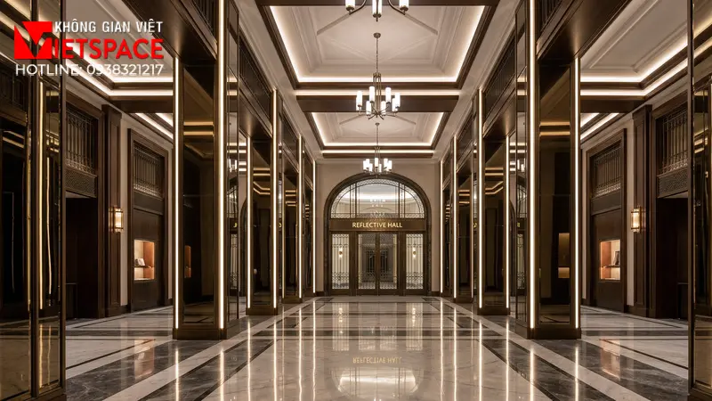 thiết kế cửa hàng thời trang reflective hall _4
