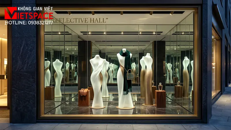 thiết kế cửa hàng thời trang reflective hall _9