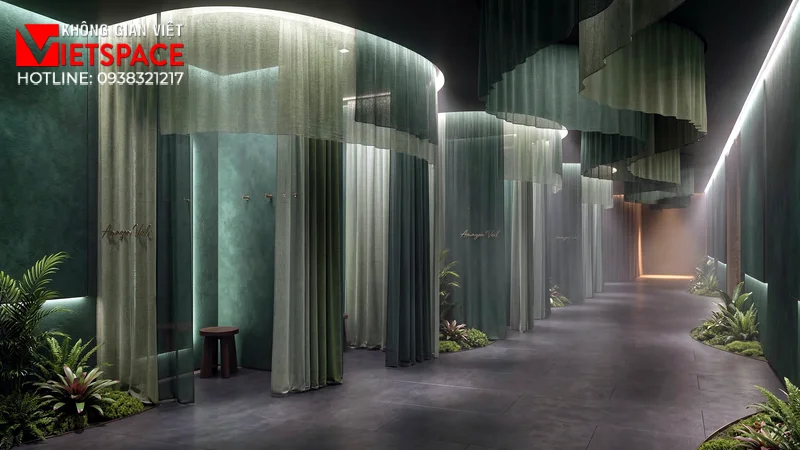 thiết kế cửa hàng thời trang amazon veil _3