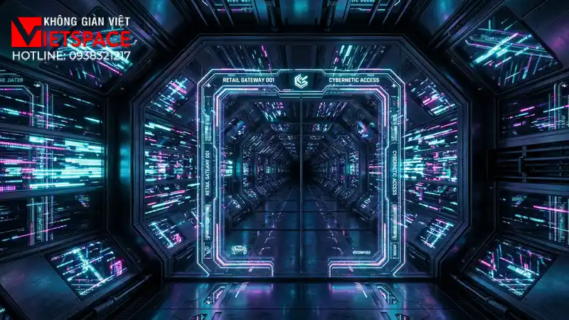 thiết kế cửa hàng thời trang cyber reflection _7