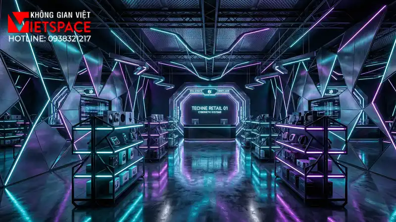 thiết kế cửa hàng thời trang cyber reflection _8