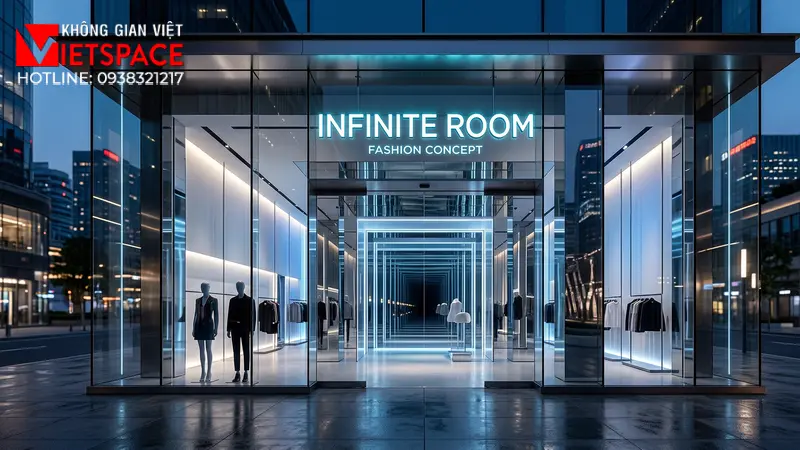 thiết kế cửa hàng thời trang infinite room _1