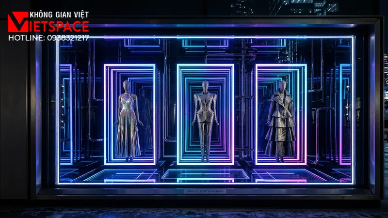 thiết kế cửa hàng thời trang infinity glow _8