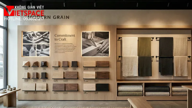 thiết kế cửa hàng thời trang modern grain _5