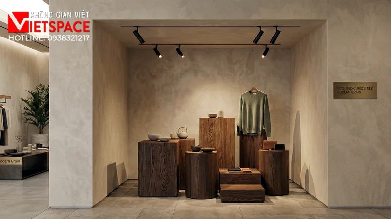 thiết kế cửa hàng thời trang modern grain _9