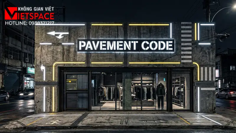 thiết kế cửa hàng thời trang pavement code _2