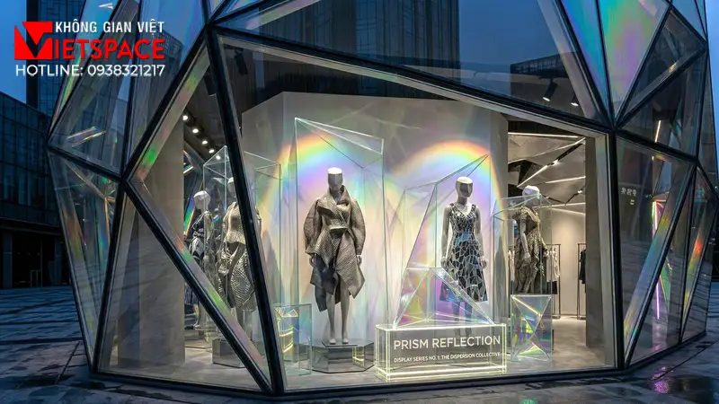 thiết kế cửa hàng thời trang prism reflection _5